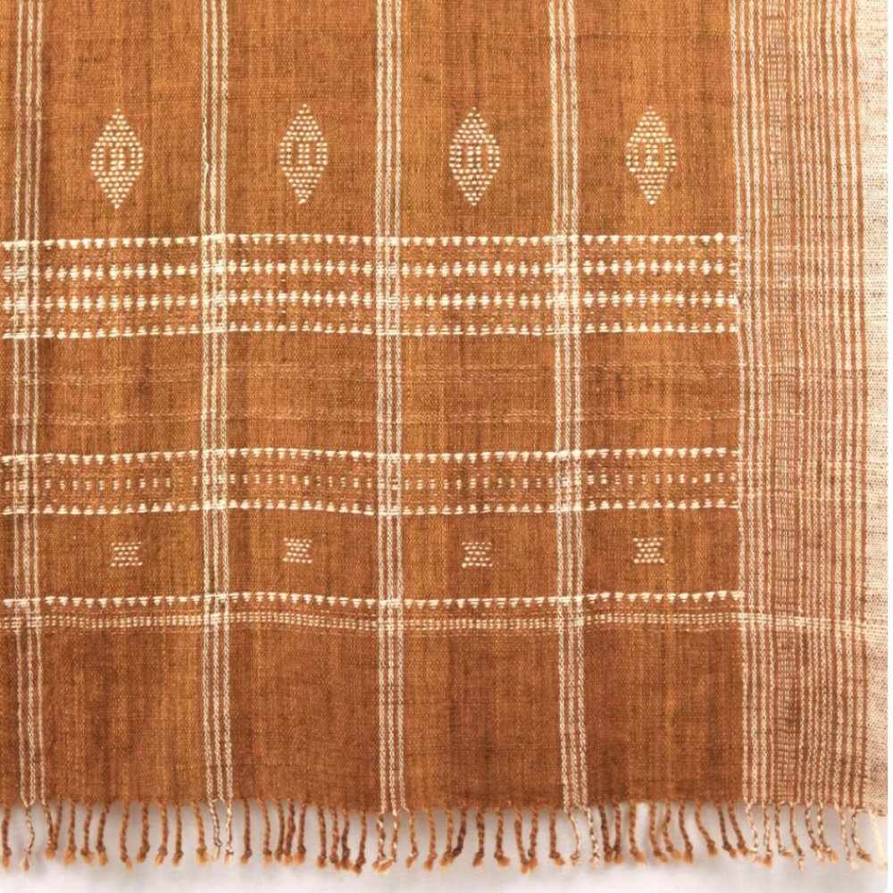 Mae Blanket- Mustard Woven Wool Blanket